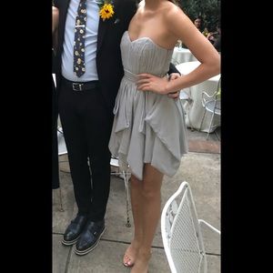 Gray ASOS Strapless Dress Size 4